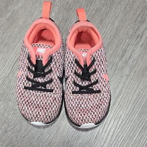 Nike Kids Pink and Black Shoes